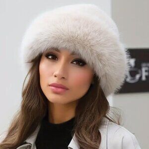 Faux Fur Winter Hat — Luxurious Style, Cozy & Soft. WINTER WHITE